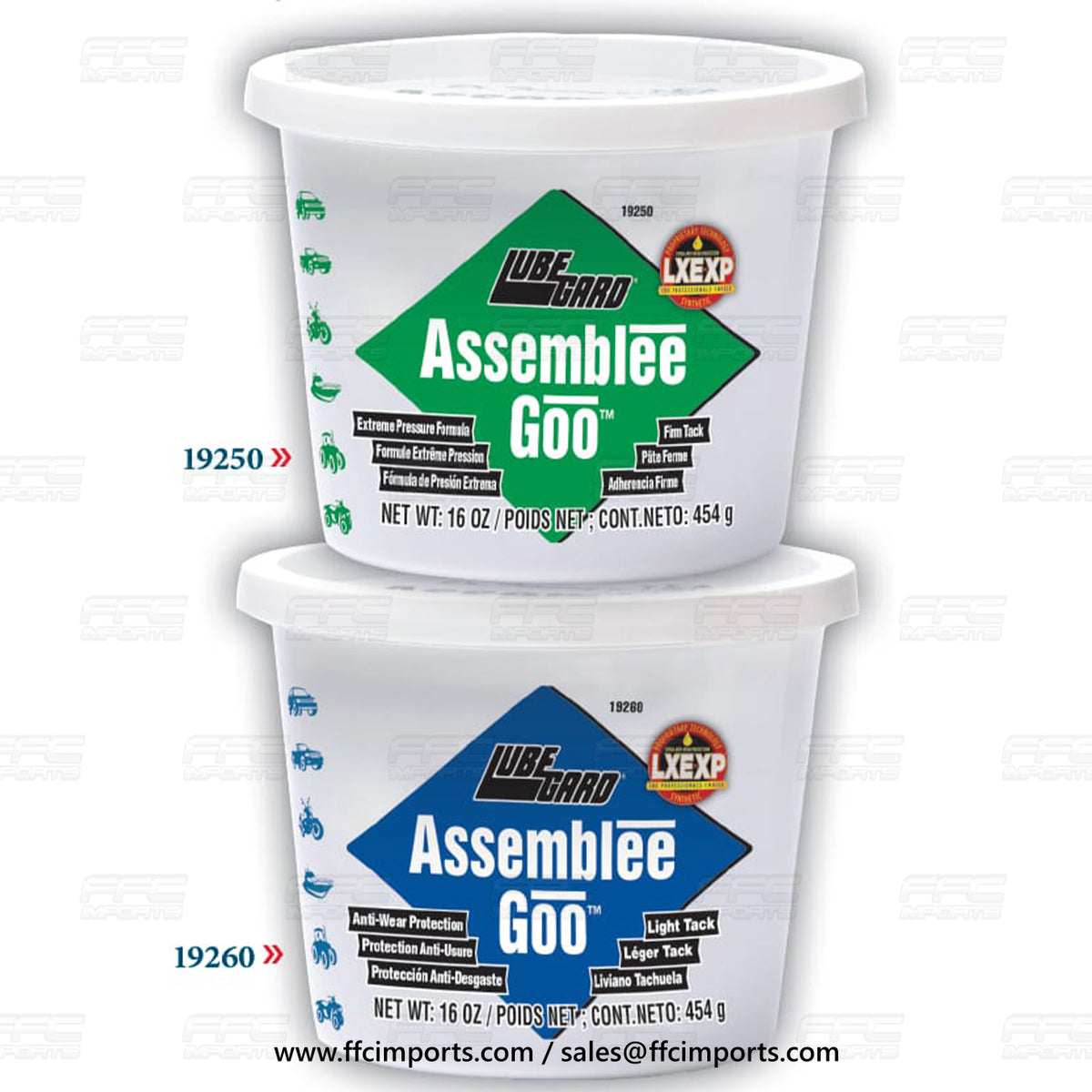 LUBEGARD 6 Dr Tranny Assemblee GOO GREEN & BLUE Transmission Assembly ...