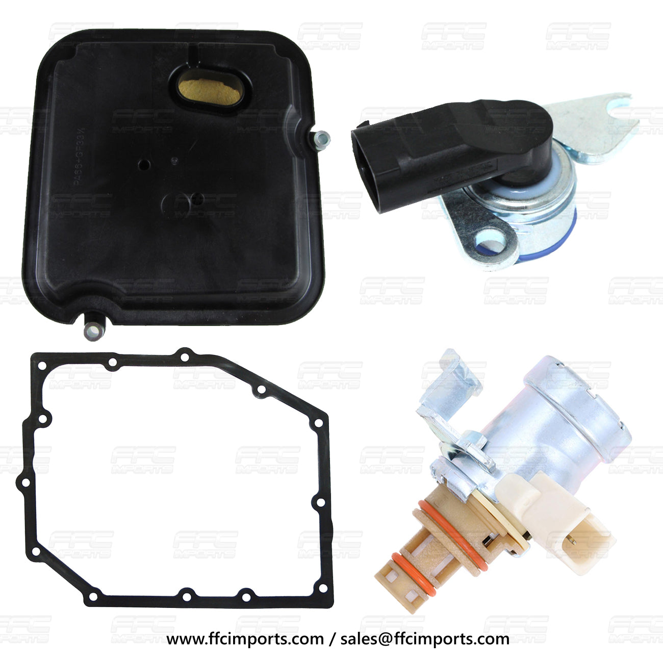 42RLE Transmission EPC Solenoid & Transducer Sensor WITH Filter Kit Gasket 07-UP