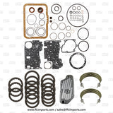5R55E 5R44E, 4R44E Transmission Master Rebuild KIT 97-UP with 4WD Filter, 2 Bands, Frictions for Ford