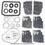 6F24 AD4 Transmission Super Master Rebuild KIT 13-17 with Pistons Friction & Steel Plates Filter for Jeep Dodge