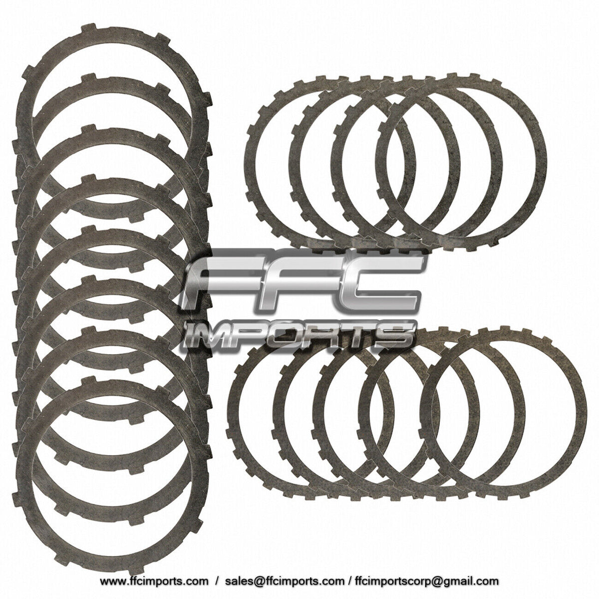 A604 40TE 41TE 41TES Transmission FRICTION & STEEL Clutch Plates SET 8 ...